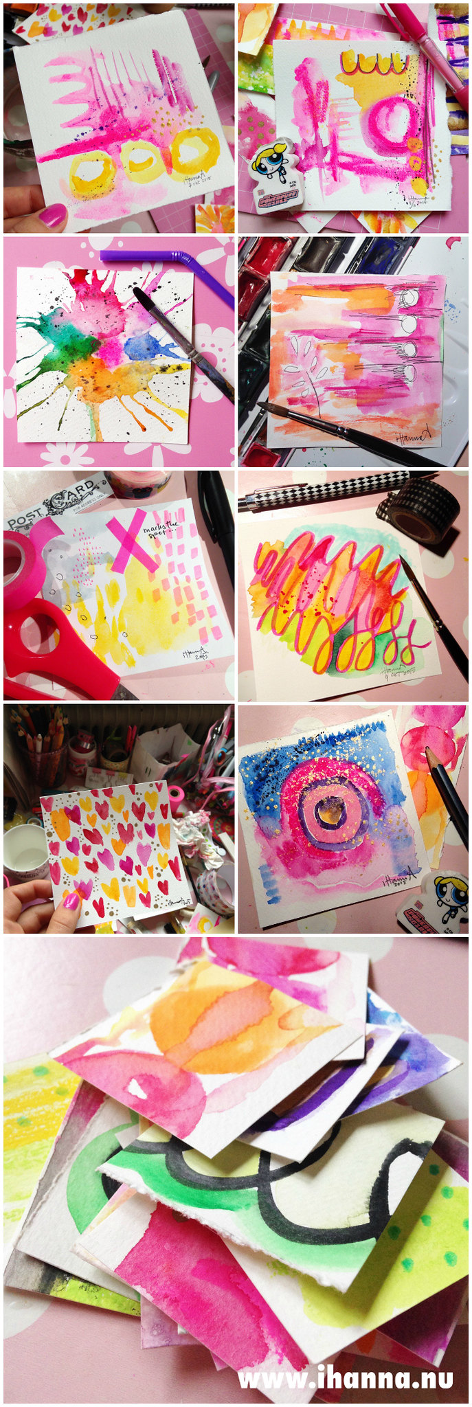 More little Art pieces made by iHanna - October 2015 (Copyright Hanna Andersson)