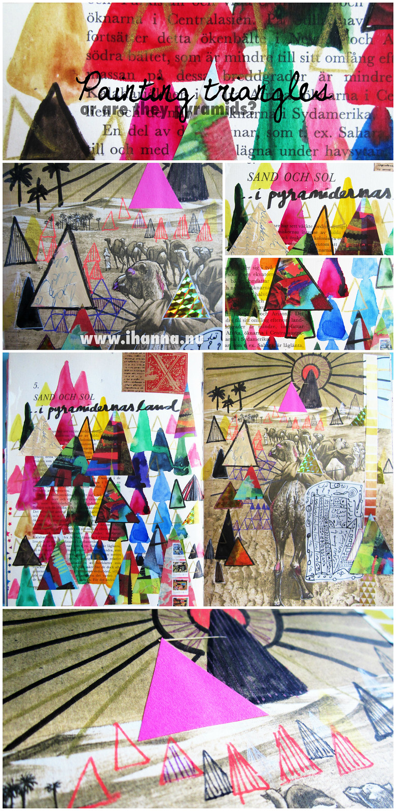 At the Pyramids of Egypt painted by iHanna (Photo copyright H. Andersson)