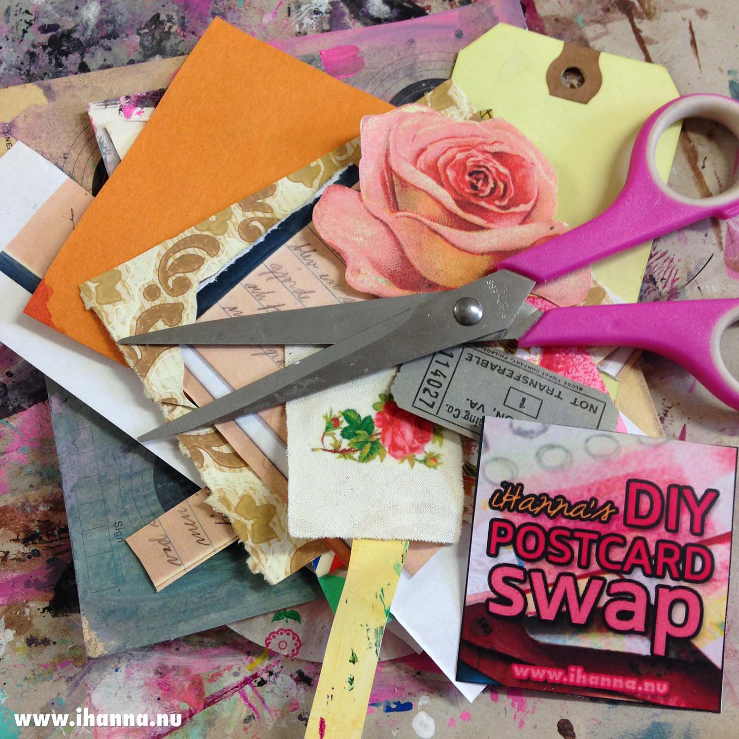 Swap time in my world as I'm sorting through paper scraps to make postcards - photo by iHanna (Copyright Hanna Andersson) #diypostcardswap TM