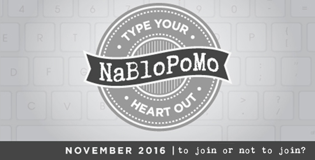 A Blog Post Month - to join or not to join? question asked by @ihanna on her blog, now vintage as it is 12 years old #NaBloPoMo #blogging