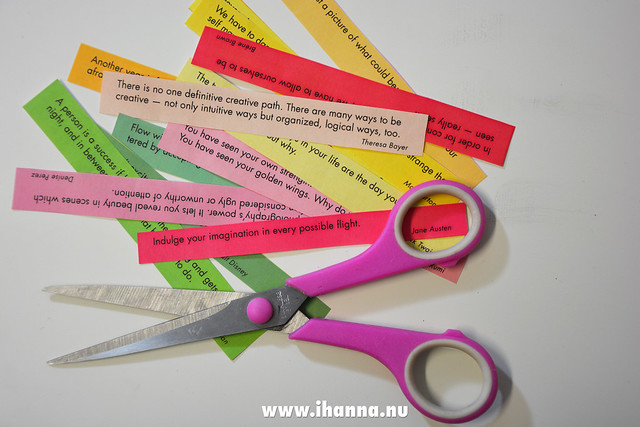 Cut out the quote strips from iHanna's free printable and glue them in any of your notebooks #printable #inspiration