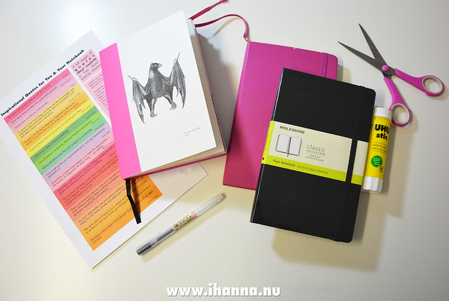 My quote collection ready to be used in the bat notebook - from iHanna #printable