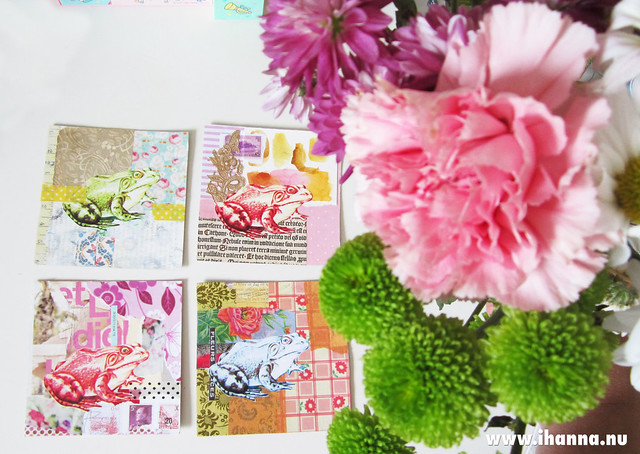Frog collage series by iHanna (Copyright Hanna Andersson)
