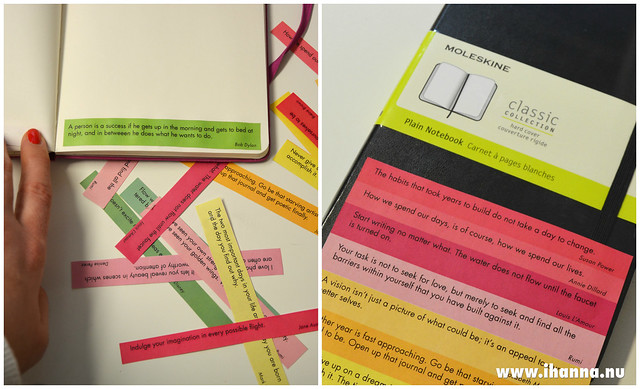 Glue a strip of inspiration into your journal #free #printable