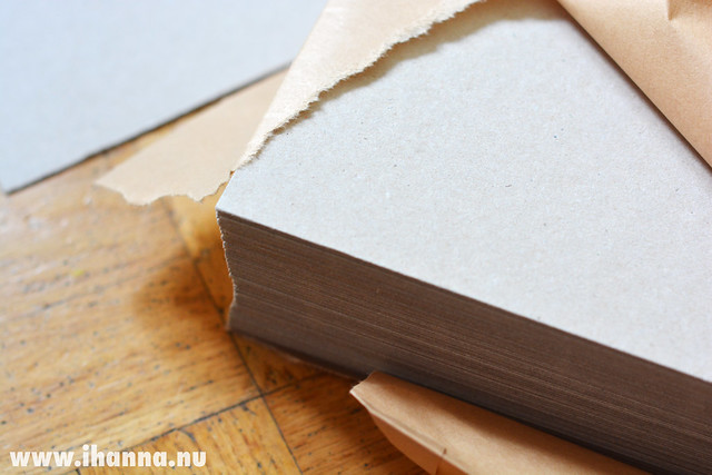 This year I decided to go with papers from this pack of cardboard I bought online