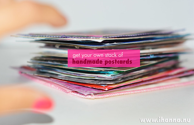 Get your own pile of happy mail this fall - sign up for iHanna's DIY Postcard Swap Autumn 2017 #happymail