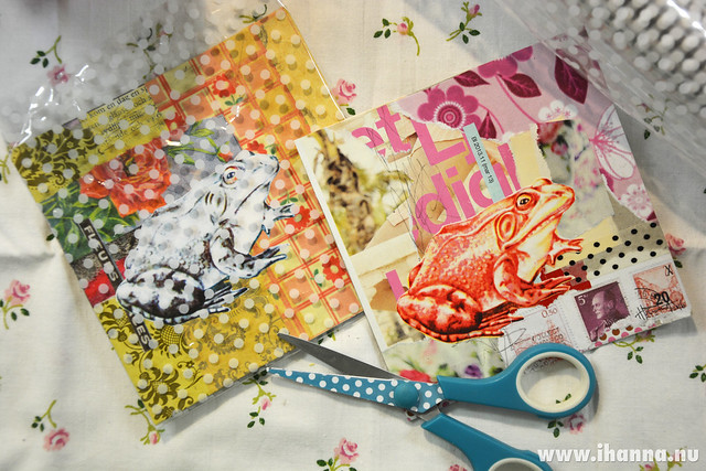 Two Frog collages sold together from iHannas Shop (Photo copyright Hanna Andersson)