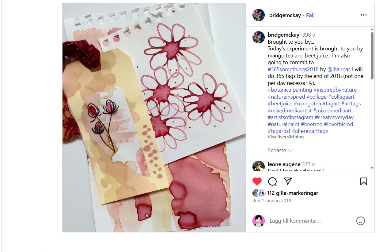 Aynsley McKay joined the 365 somethings 2018 project on instagram