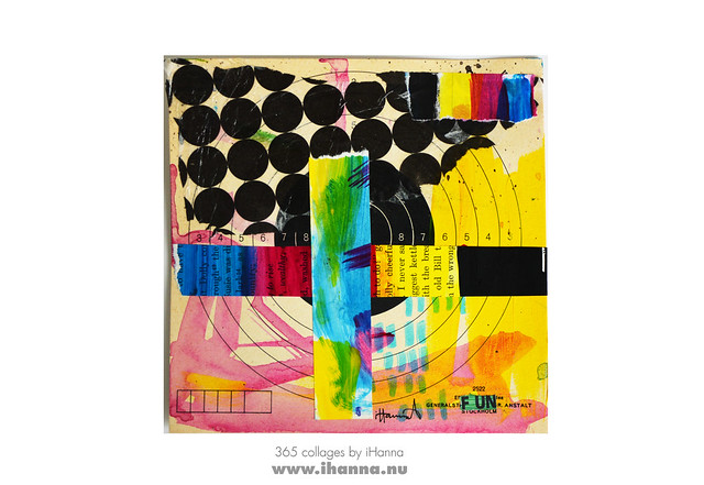 365 Collages in 2018 by iHanna - no 13 CMYK Printable colors (Copyright Hanna Andersson)