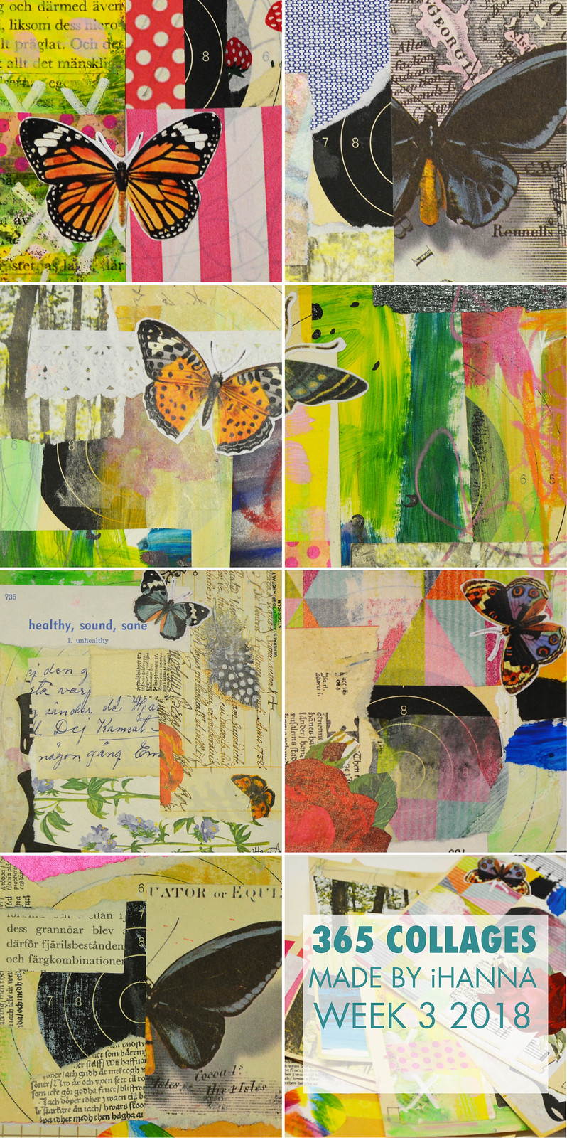 365 Collages in 2018 Week 3 by iHanna #365somethings2018 #collage #art
