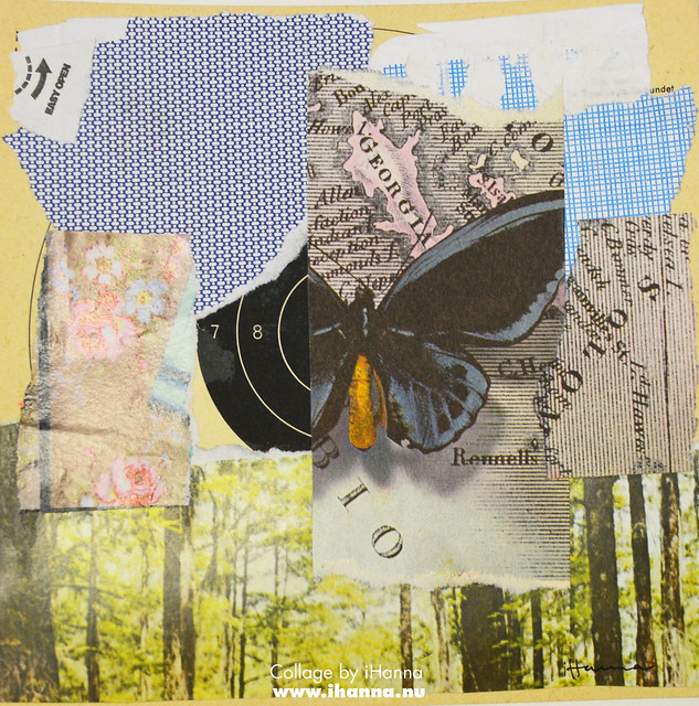 Butterfly Collage: 365 Collages in 2018 Week 3 by iHanna (Copyright Hanna Andersson) #365somethings2018 #collage #art