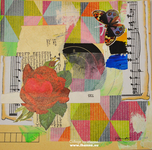 Butterfly Collage : Rose Garden Home by iHanna (Copyright Hanna Andersson)  #365somethings2018 #collage #art