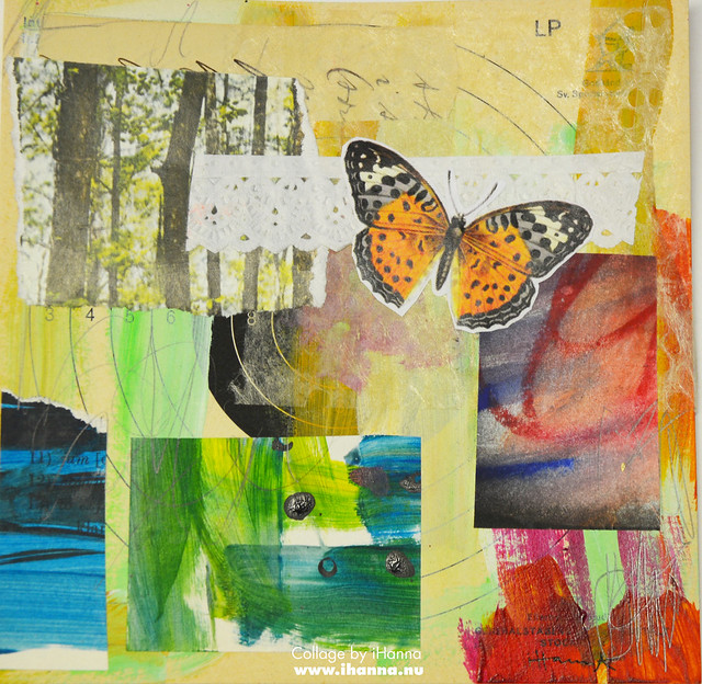 Butterfly Collage Week: 365 Collages in 2018 Week 3 Butterfly flight by iHanna #365somethings2018 (Copyright Hanna Andersson)