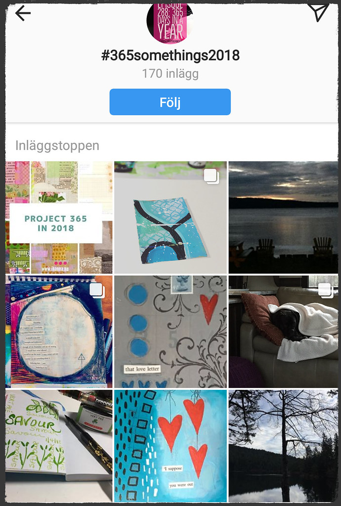 Create your own Successful & Creative 365 Project this year and Follow hashtags on Instagram, for example a good one right now is #365somethings2018 by bloggers and artists iHanna of Studio iHanna and Tammy of DaisyYellow