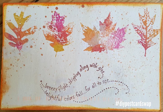 Happy mail in iHanna's Postcard Swap - DIY Postcard from Sandra