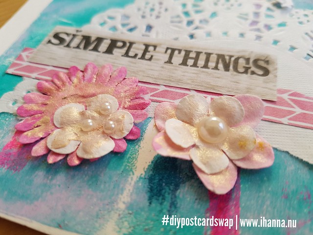 Happy mail in iHanna's Postcard Swap - Simple things - Postcard detail