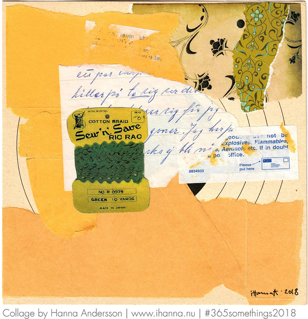 Sending you some Rick-Rack - Collage nr 52 made by iHanna #365somethings2018