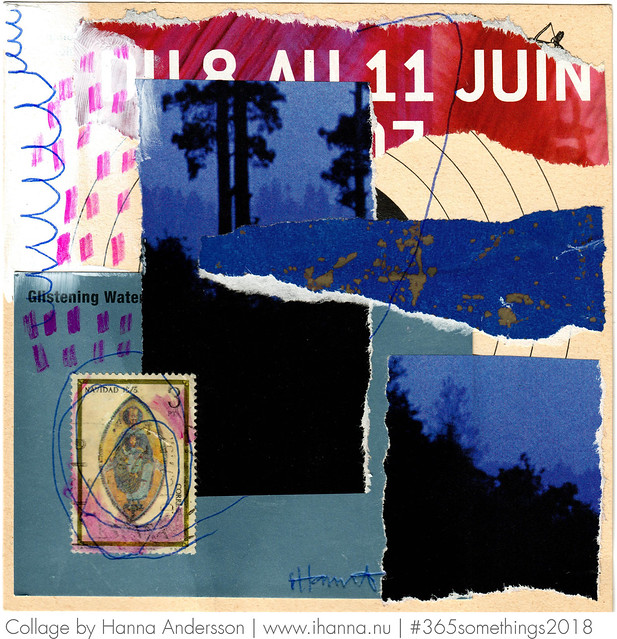 Glistening midsummer water - Collage no 849, made by iHanna #365somethings2018