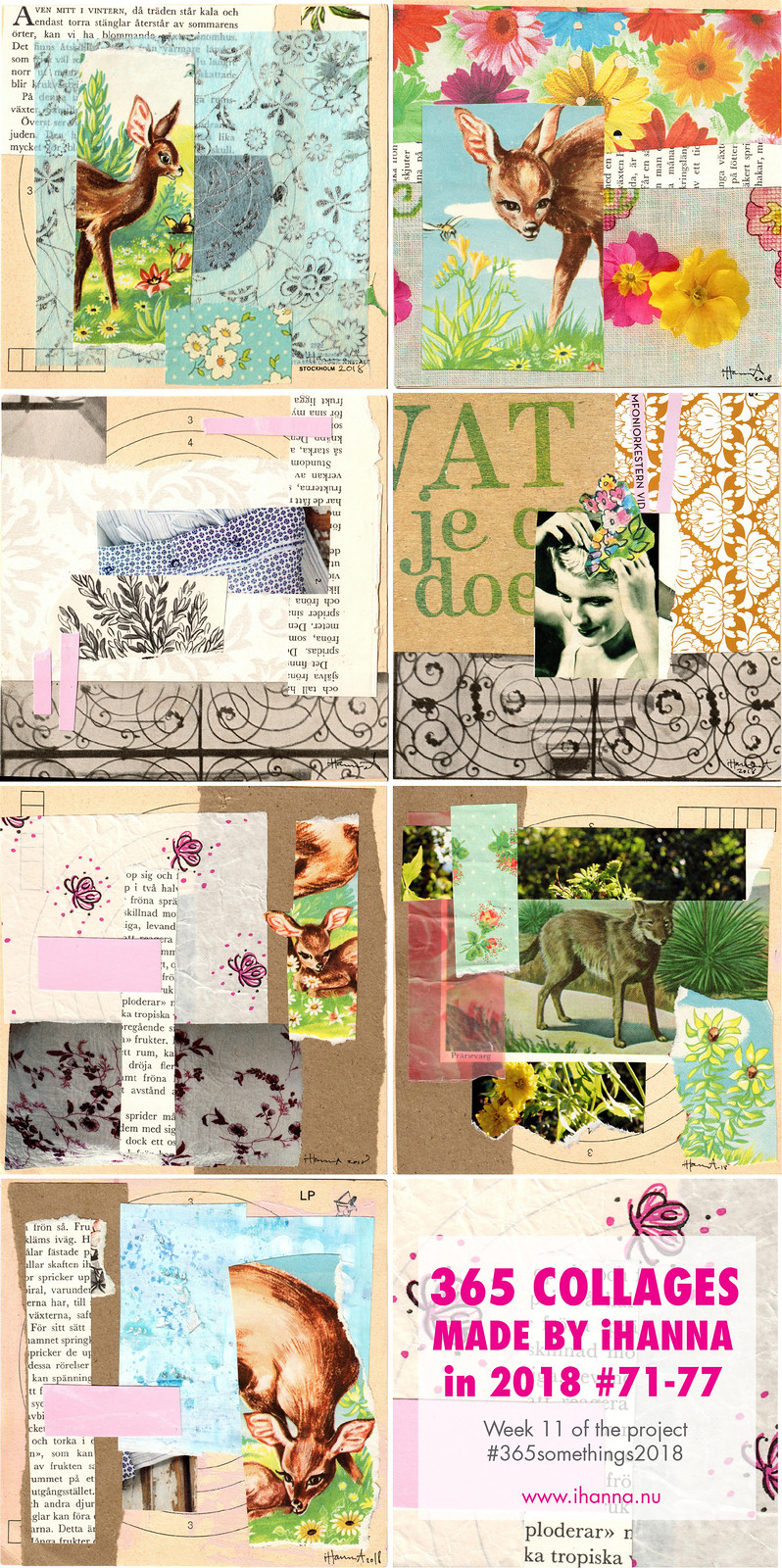 365 collages week 11 2018 Art Collages by iHanna