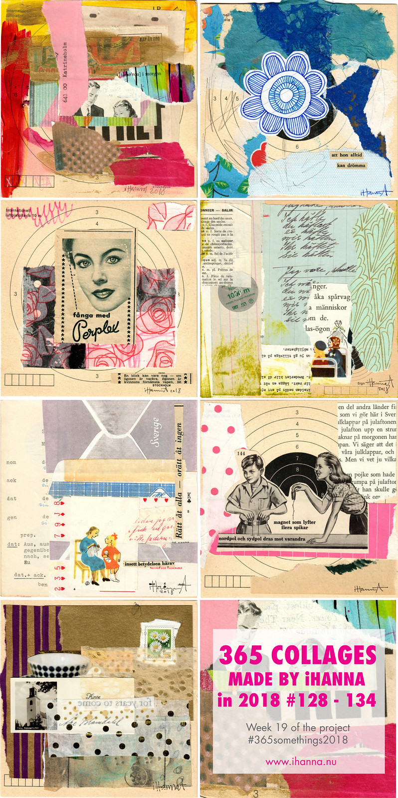 iHannas 365 Collages Week 19 in 2018: Looking back on past collage weeks #365somethings2018