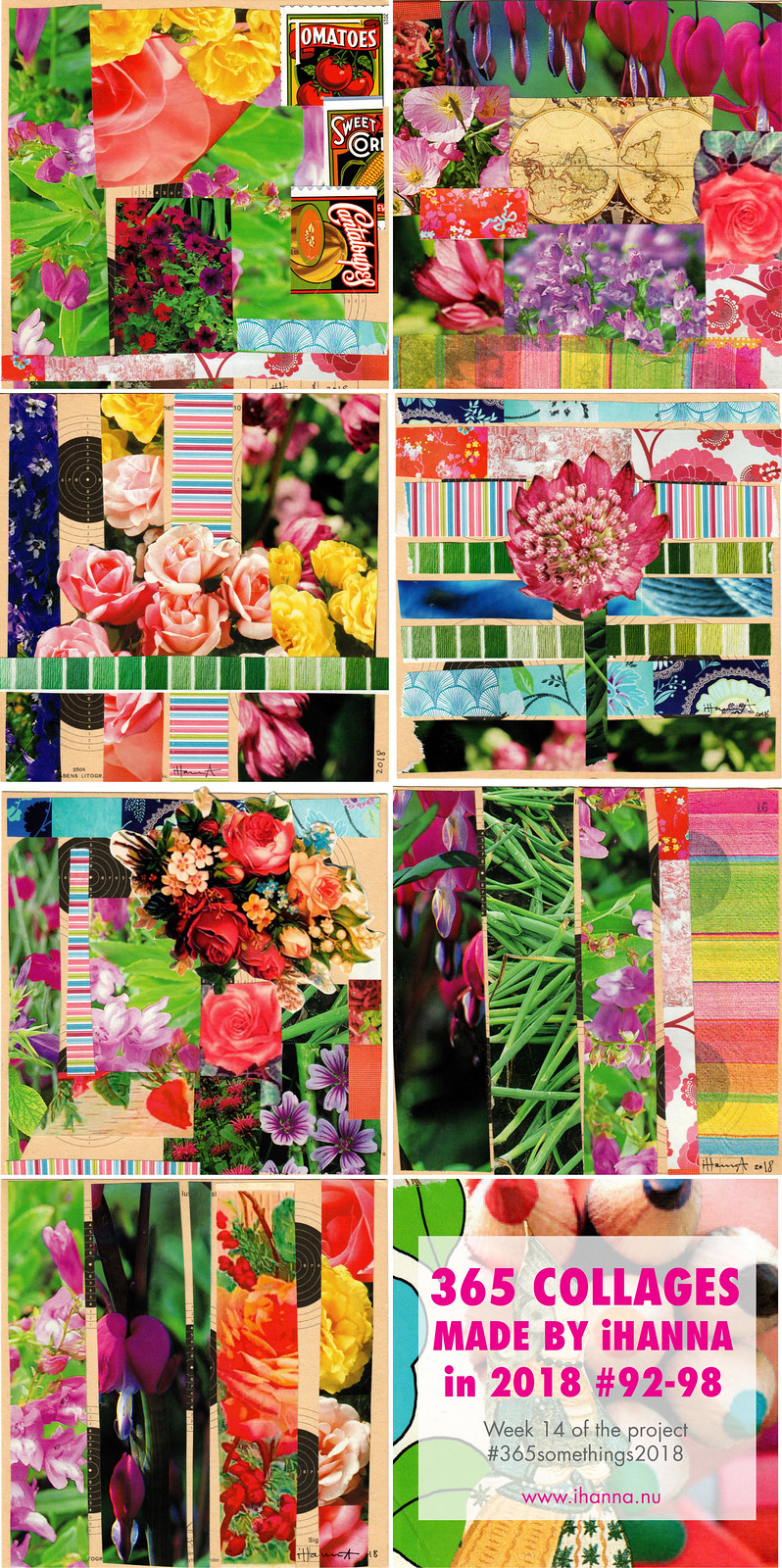 365 collages in 2018 by iHanna aka Hanna Andersson, Sweden - week 14 #365somethings2018 #art