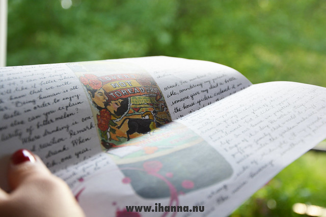 Illustrated hand-written letter in the subscription to Natalie Uhings The Scarlet Letterbox Subscription
