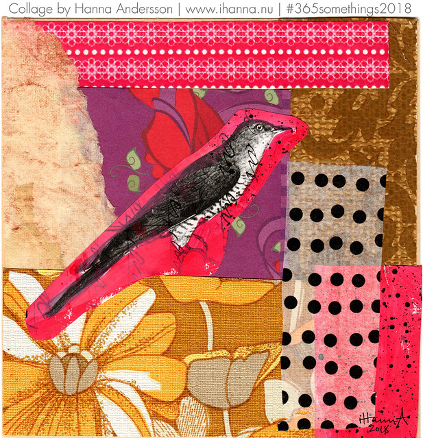 Hot Little Bird in Summer - Collage no 162 by iHanna (Copyright Hanna Andersson)
