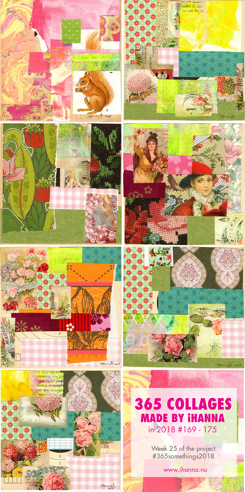 iHannas 365 Collages Week 25 in 2018 #365somethings2018 #studioihanna