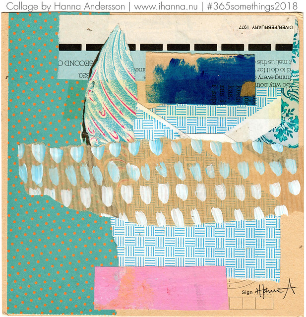 The Balcony during Heavy Rain - Collage no 210 by iHanna (Copyright Hanna Andersson)