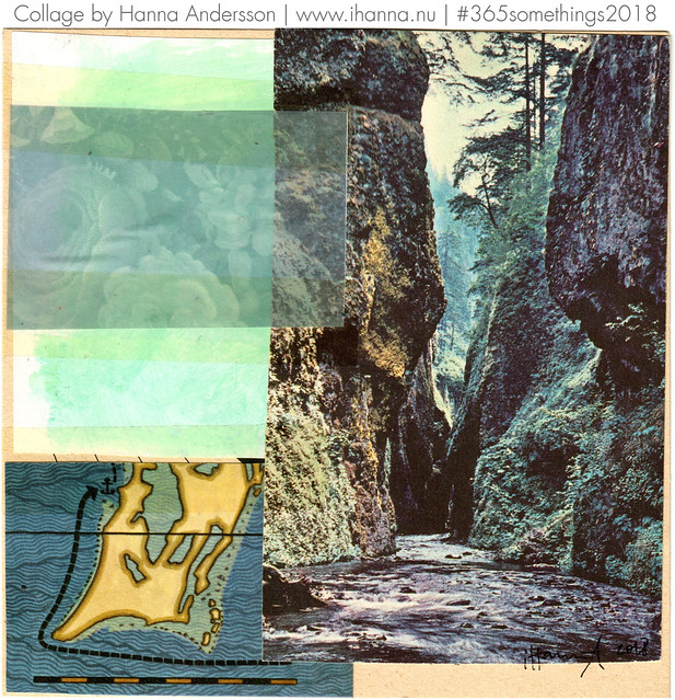 Passing the ravine - Collage no 205 by iHanna  (Copyright Hanna Andersson)