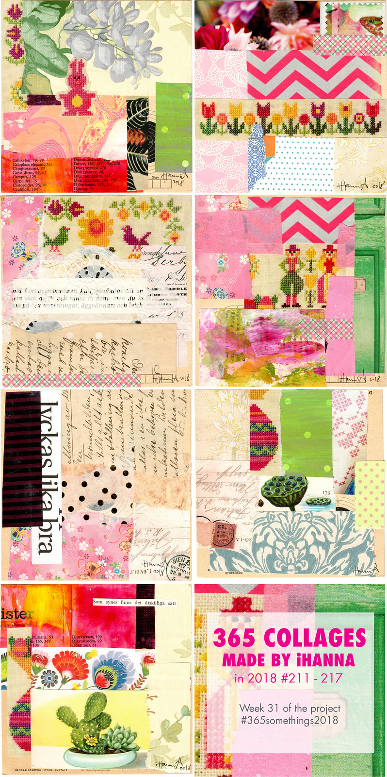 iHannas 365 Collages Week 31 2018