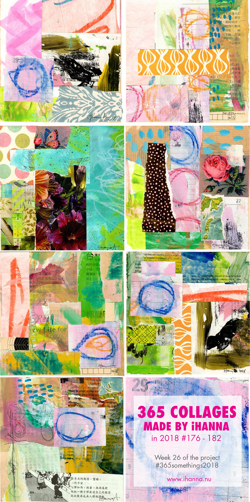 iHannas 365 Collages Week 26 in 2018 Copyright Hanna Andersson, Sweden #365somethings2018