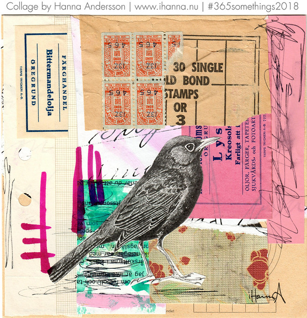 Not a single care in the world - Collage no 334 by iHanna in 2018 (Copyright H. Andersson)