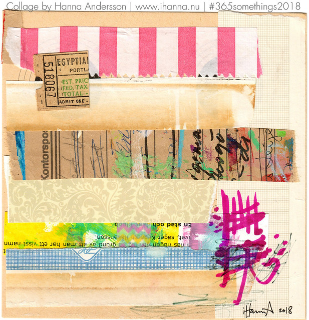 Layered without Meaning - Collage no 333 by iHanna in 2018 (Copyright H. Andersson)