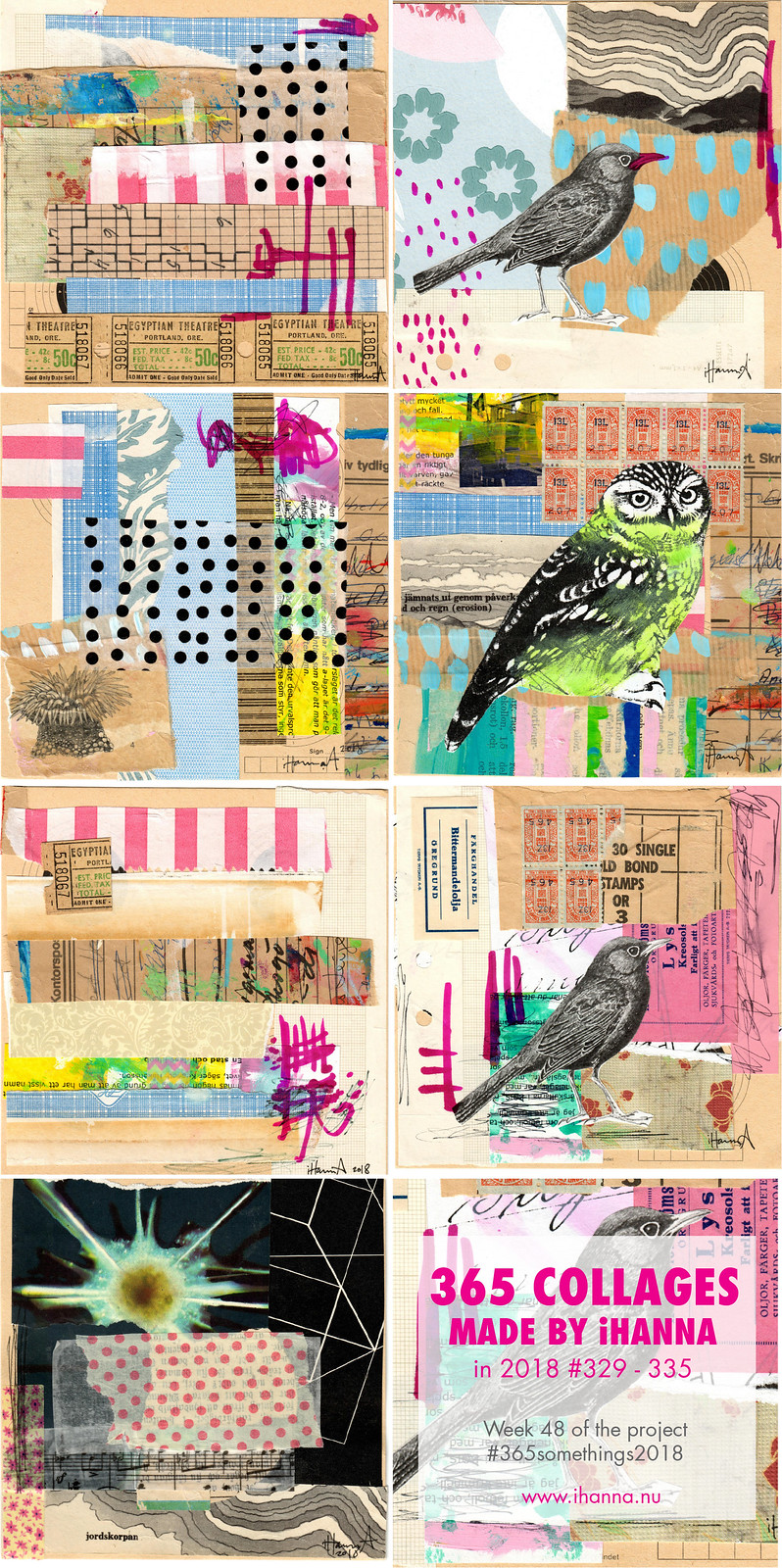 365 Collages 2018 Week 48 in 2018 by iHanna #365somethings2018 (Copyright H. Andersson)