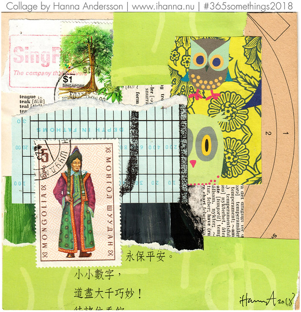 Cultural exchange across borders - Collage no 359 by iHanna in 2018 (Copyright Hanna Andersson)