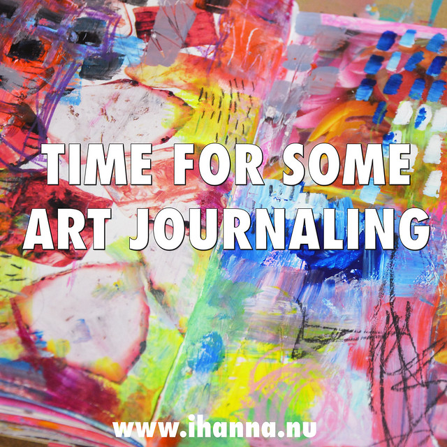 The right time for some art journaling is now today says iHanna in this awesome blog post #artjournal