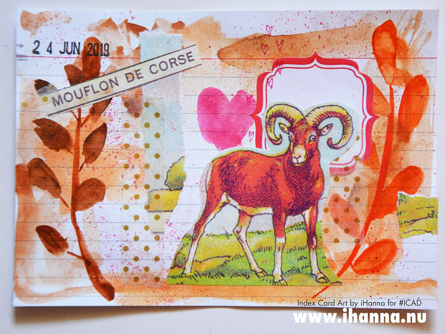 Index card art mouflon de corse mufflon 2019-06-24 ICAD by iHanna (Copyright H. Andersson)