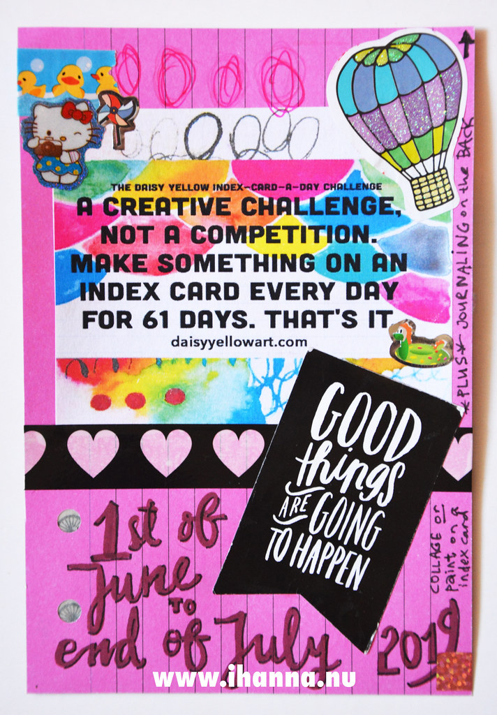 Introcard by iHanna to ICAD Index-Card-a-Day Challenge 2019 (Copyright H. Andersson)