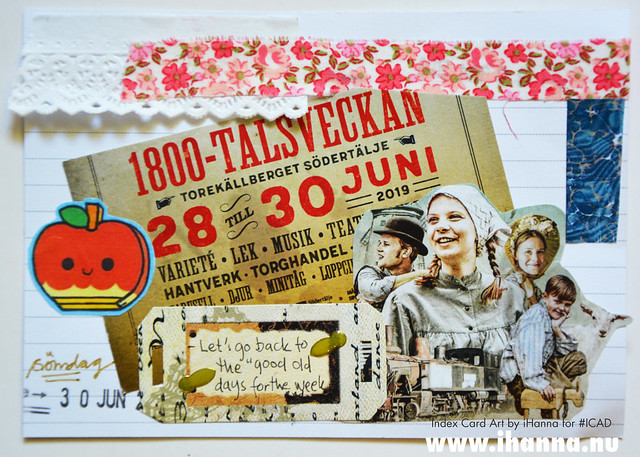 Index card art 1800talsveckan 2019-06-30 ICAD by iHanna (Copyright H. Andersson) 2019