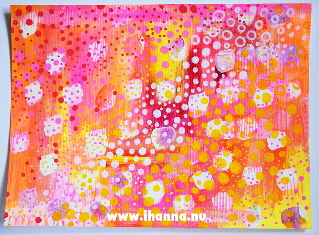 Polka dot doodles by iHanna #paintedpaper