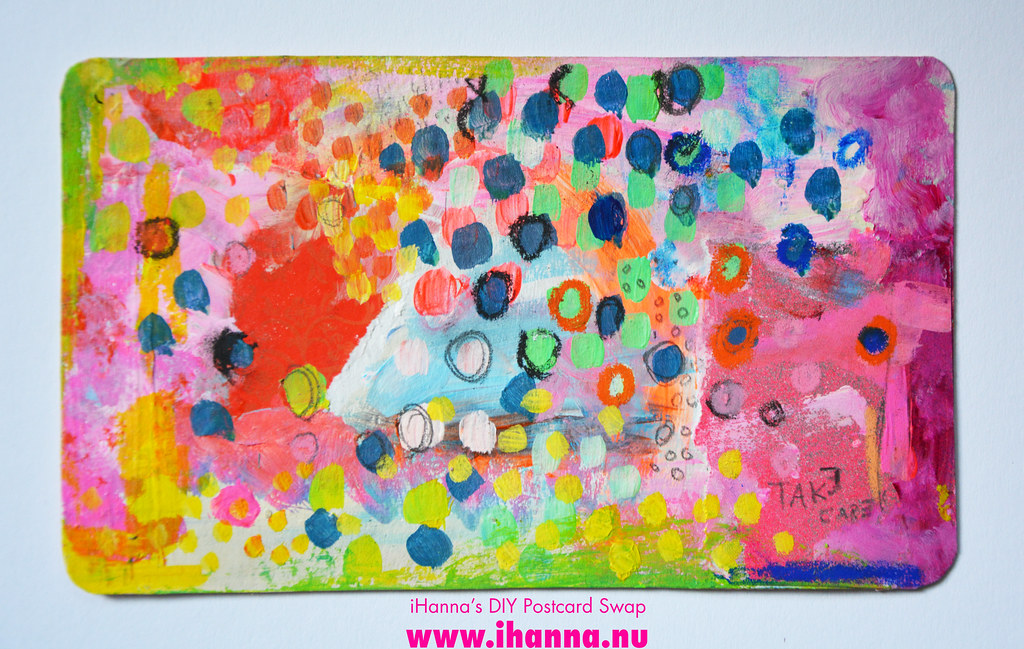 Mixed media DIY Postcard by iHanna fall 2019 no 6