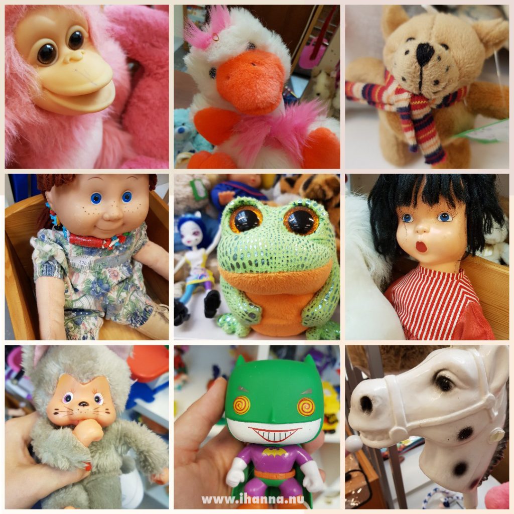 Unwanted toys at the thrift shop