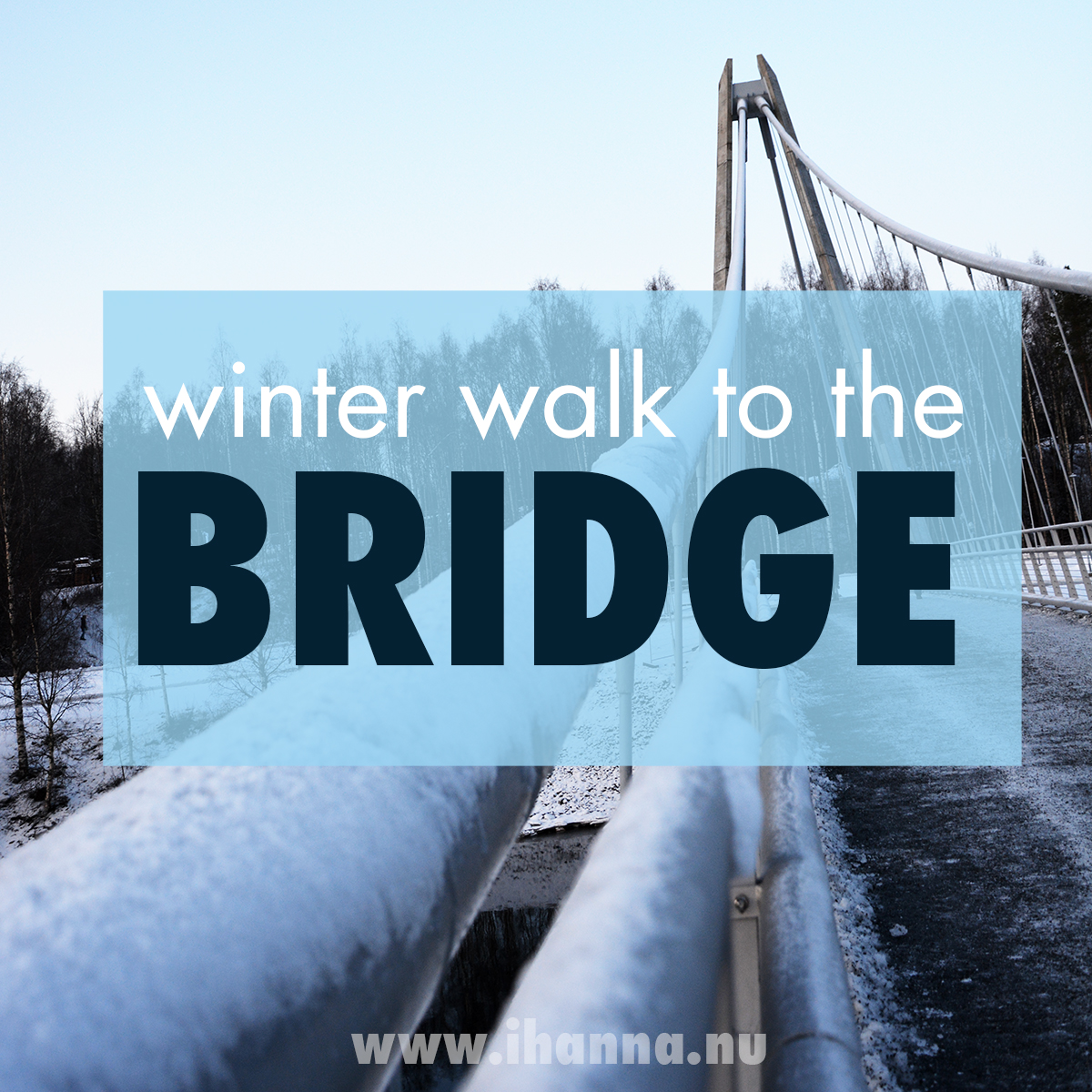 A winter walk over the new Ume bridge 2019 Photo Copyright Hanna Andersson