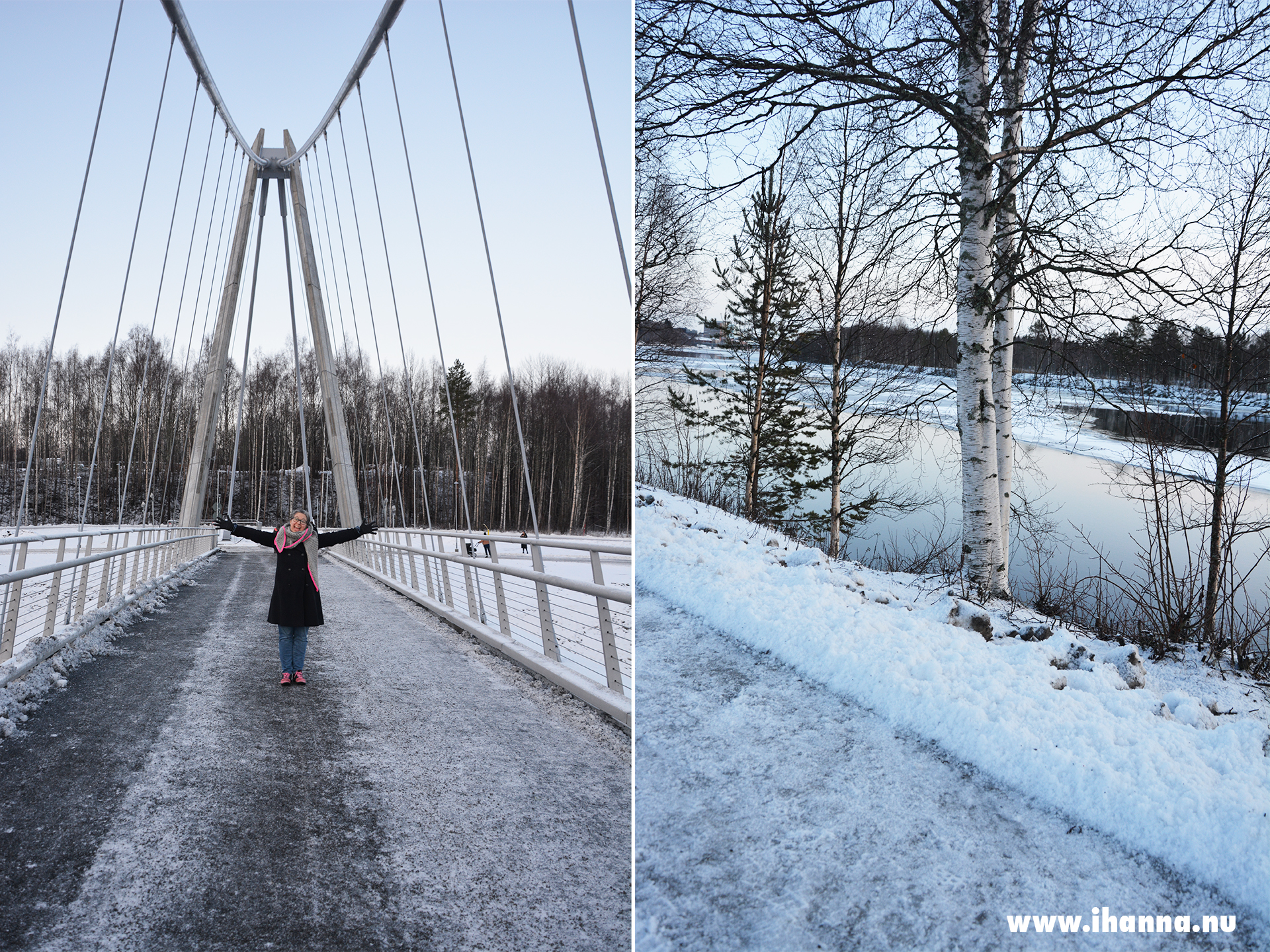 A winter walk over the new Ume bridge 2019 Photo Copyright Hanna Andersson