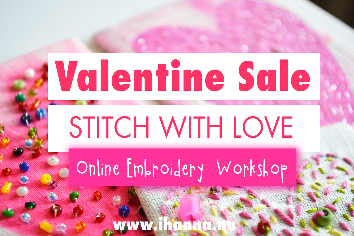 Valentine Sale February 6 -15 - get the online mixed media workshop right now