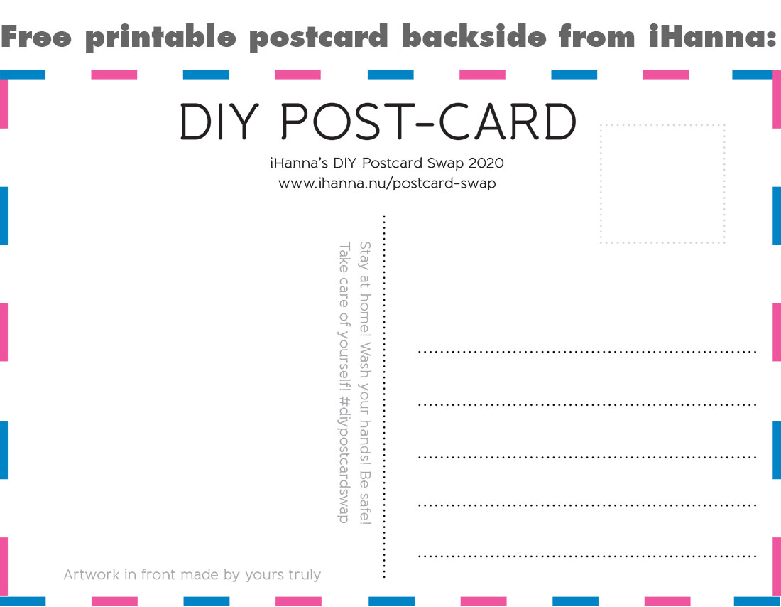 iHanna’s DIY Postcard Swap fall 2020