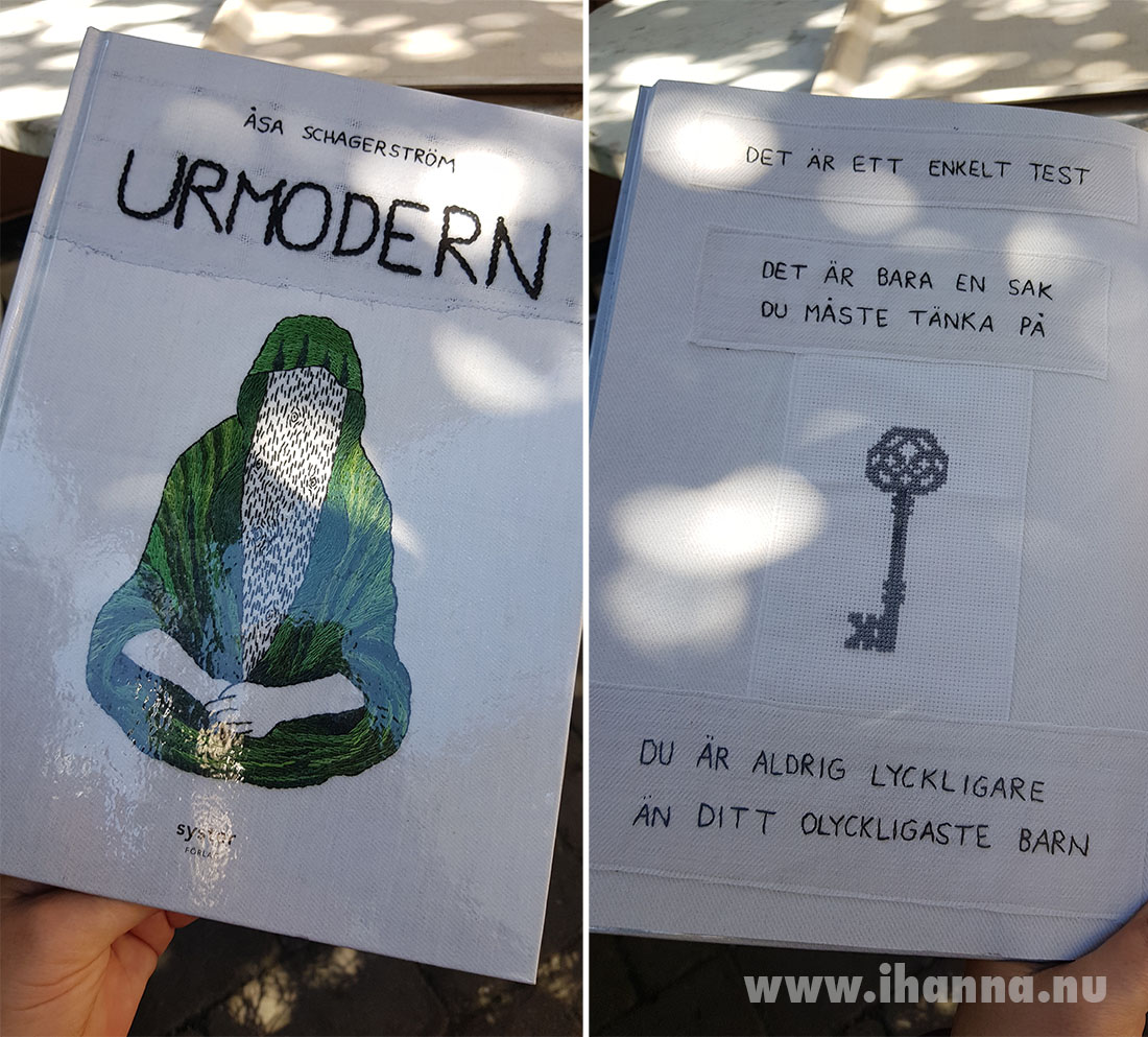 The embroidered book Urmodern by sa Schagerstrm