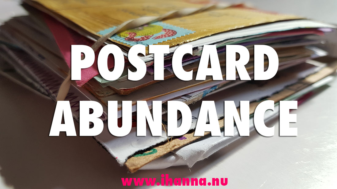 DIY Postcard Abundance in the swap that iHanna in Sweden hosts - so many beautiful, handmade cards! #ihannaspostcardswap