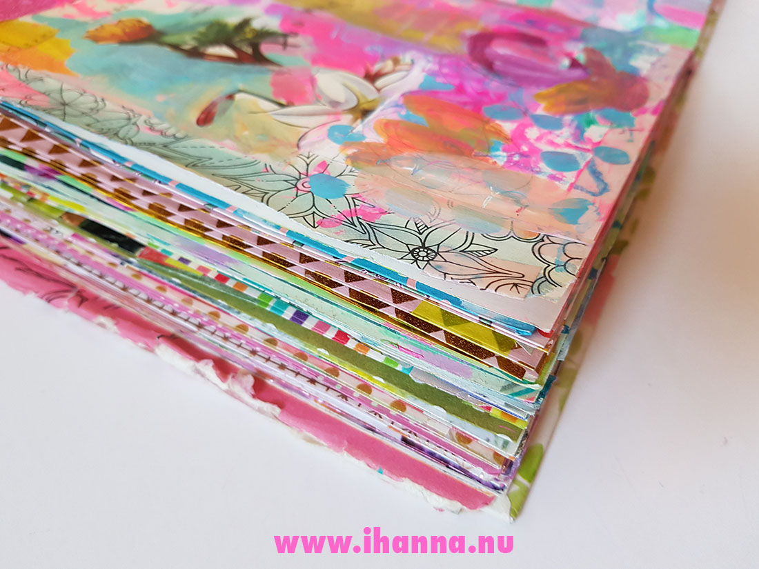 Boken till dig with gilded edges altered book by iHanna